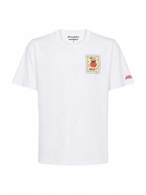 T-shirt Portland in cotone con stampa Mela Godo Mc2 Saint Barth | PRL000204505L